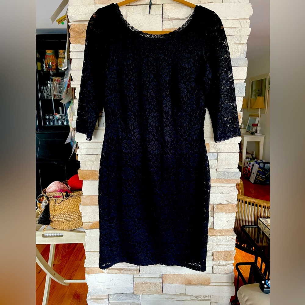 Black lace dress